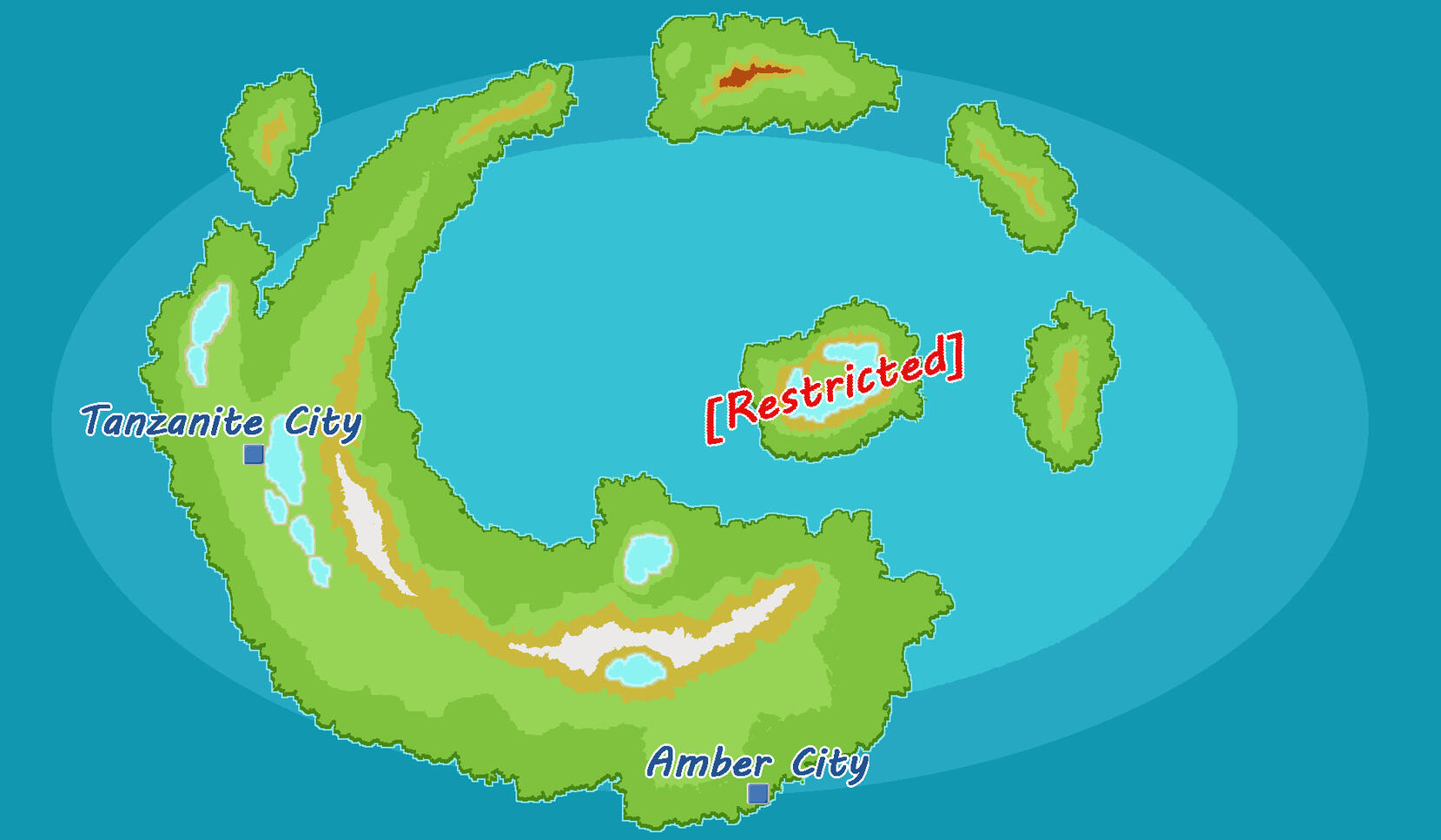 Map of Nubela cities